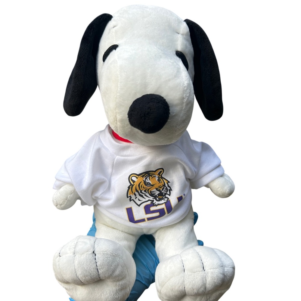Kohl's Cares Snoopy Plush LSU Tigers Shirt White Medium Peanuts toy Football